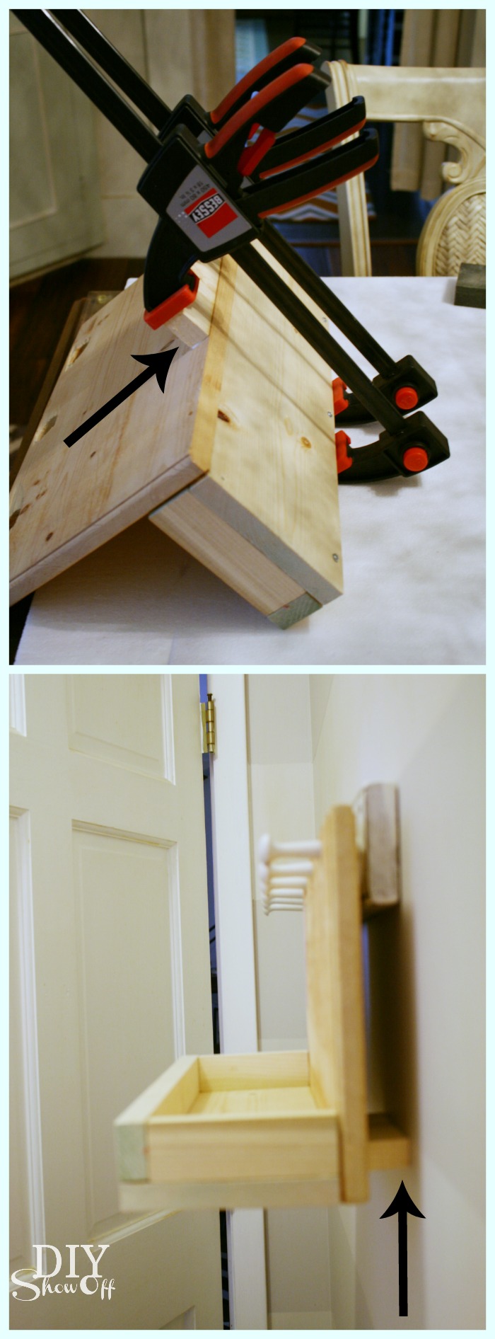 DIY peg hook caddy tutorial