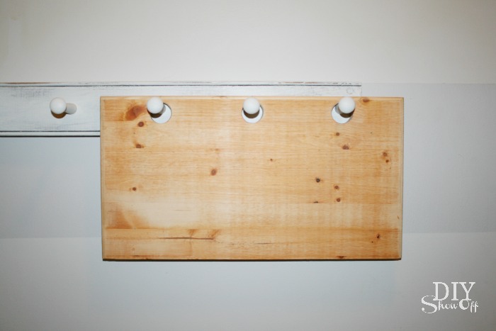 DIY peg hook caddy tutorial