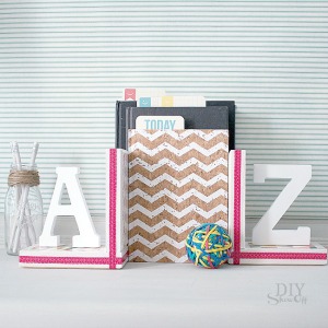 DIYShowOff Michaels Makers back to school book ends feature