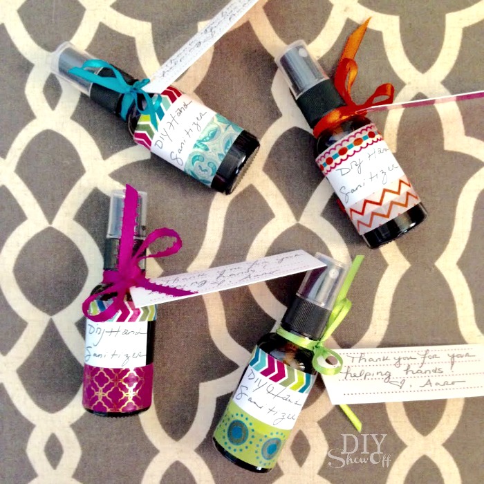 DIY essential oil infused hand purifier spray recipe @diyshowoff